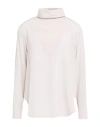 Drumohr Woman Top Light Grey Size 8 Silk In Neutral