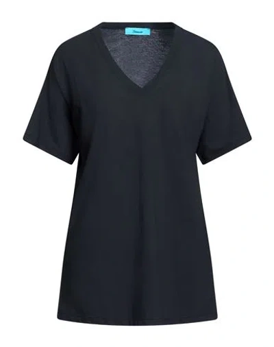 Drumohr Woman T-shirt Black Size Xl Cotton