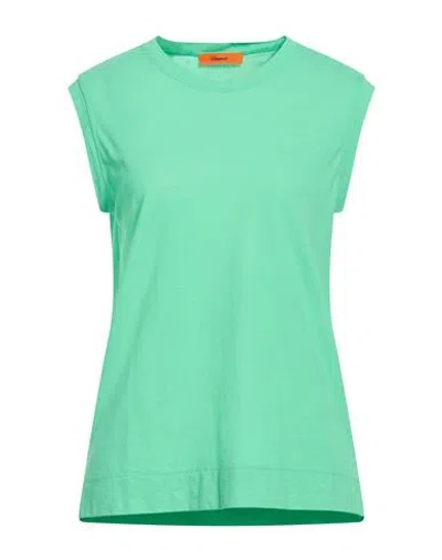 Drumohr Woman T-shirt Light Green Size L Cotton In Multi