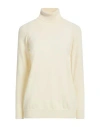 Drumohr Woman Turtleneck Beige Size M Cashmere In Neutral