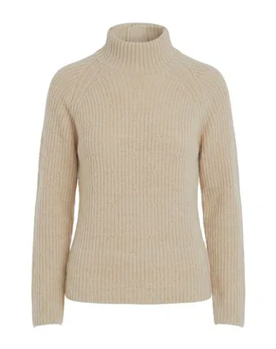 Drumohr Woman Turtleneck Beige Size Xs Cashmere In Neutral