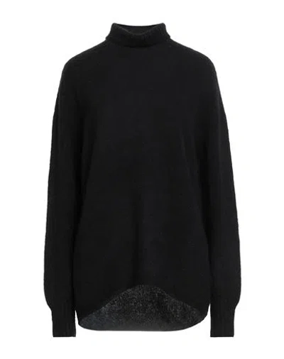Drumohr Woman Turtleneck Black Size L Cashmere, Silk