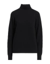 Drumohr Woman Turtleneck Black Size M Lambswool