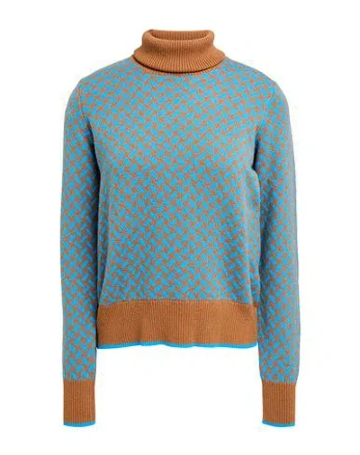 Drumohr Woman Turtleneck Brown Size L Cashmere In Brown