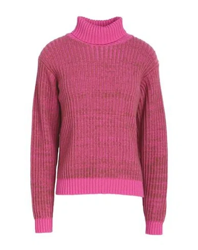 Drumohr Man Turtleneck Fuchsia Size L Cashmere In Pink