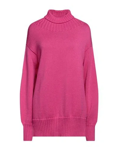 DRUMOHR DRUMOHR WOMAN TURTLENECK FUCHSIA SIZE M MERINO WOOL