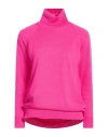 Drumohr Woman Turtleneck Fuchsia Size S Cashmere In Pink