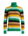 Drumohr Woman Turtleneck Green Size M Cashmere In Green