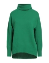 Drumohr Woman Turtleneck Green Size M Cashmere