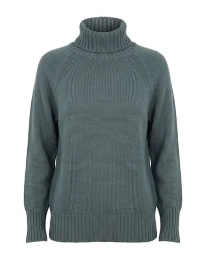 Drumohr Woman Turtleneck Grey Size Xs Merino Wool In Gray