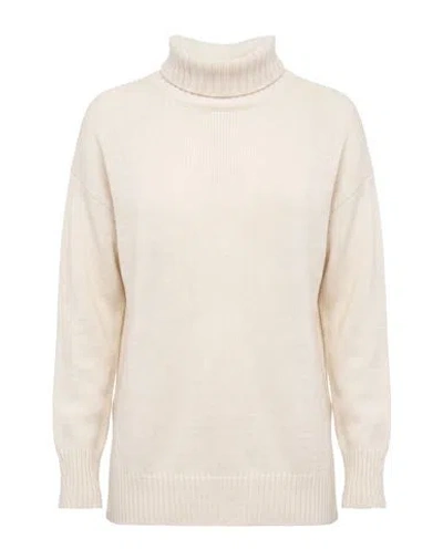 Drumohr Woman Turtleneck Ivory Size Xs Cashmere In Neutral