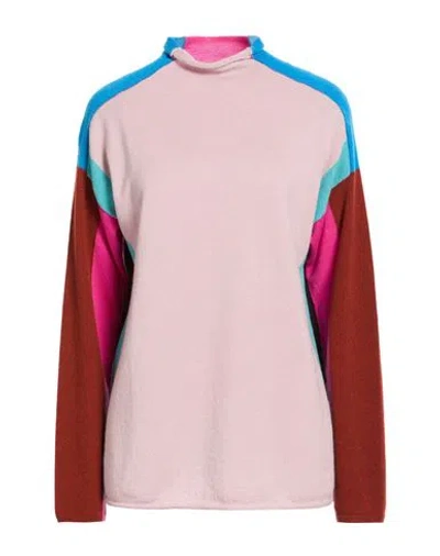 Drumohr Woman Turtleneck Light Pink Size M Cashmere