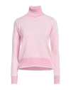 Drumohr Woman Turtleneck Light Pink Size S Cashmere