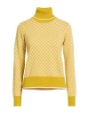 Drumohr Woman Turtleneck Marigold Size L Cashmere In Yellow