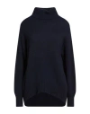 Drumohr Woman Turtleneck Midnight Blue Size M Cashmere