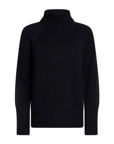 Drumohr Woman Turtleneck Midnight Blue Size M Merino Wool