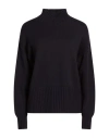 Drumohr Long Sleeves Turtle Neck Oversized Sweater In Blue
