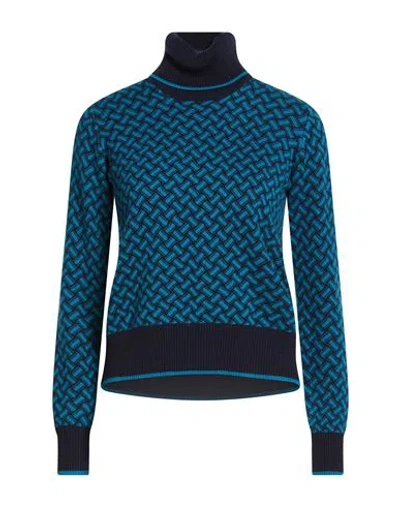 Drumohr Woman Turtleneck Midnight Blue Size Xl Cashmere