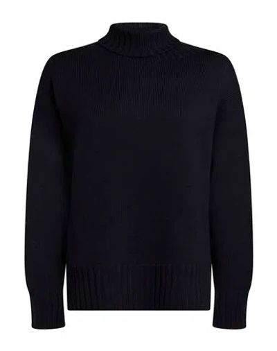Drumohr Woman Turtleneck Midnight Blue Size Xs Merino Wool In Multi