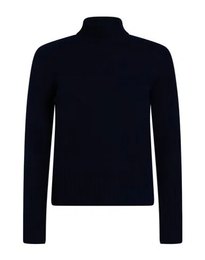 Drumohr Woman Turtleneck Navy Size Xs Cashmere In Black