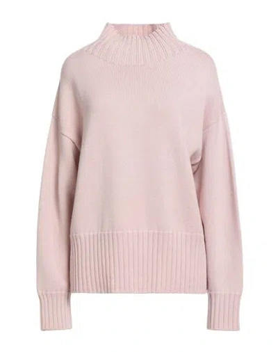 Drumohr Woman Turtleneck Pink Size M Merino Wool