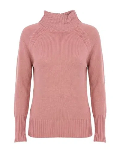 Drumohr Woman Turtleneck Pink Size Xs Merino Wool