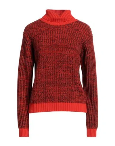 Drumohr Man Turtleneck Tomato Red Size L Cashmere