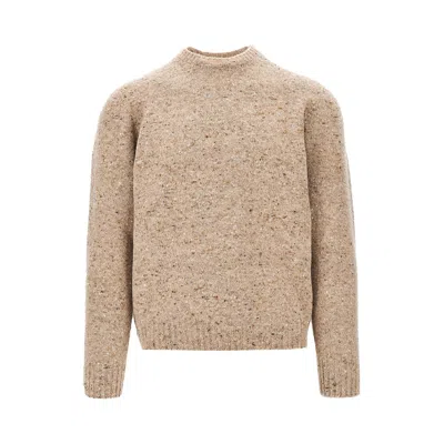 Drumohr Wool And Cashmere Blend Knitted Sweater In Brown