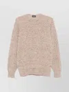 Drumohr Wool Cashmere Blend Crew Neck Sweater In Pink