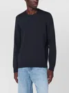Drumohr Charcoal Grey Wool Crew Neck Sweater In Black