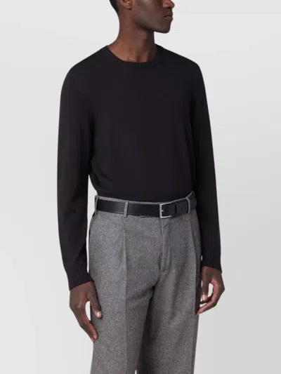 DRUMOHR WOOL CREW NECK LONG SLEEVE SWEATER