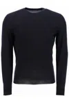 Drumohr Wool Crew-neck Pullover In Black