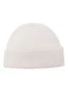 Drumohr Cashmere Beanie Hat In White
