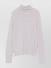 Drumohr Wool High Neck Knitwear In Neutral
