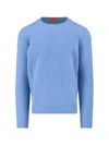 Drumohr Crew-neck Wool Sweater In Blue