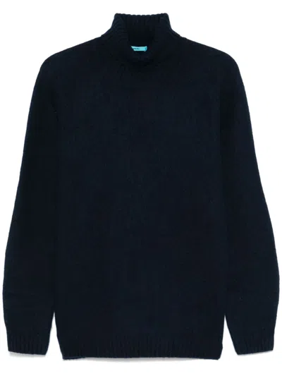 Drumohr Wool Sweater In Blue