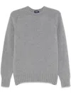 Drumohr Grey Virgin Wool Sweater In Grau