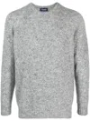 Drumohr Grey Sweater With Logo In Gray