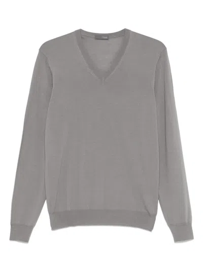 Drumohr Wool Top In Grey