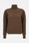 Drumohr Turtleneck Wool Sweater In Brown