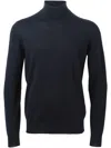 Drumohr Turtleneck Merino Wool Sweater With Ribbed Edge