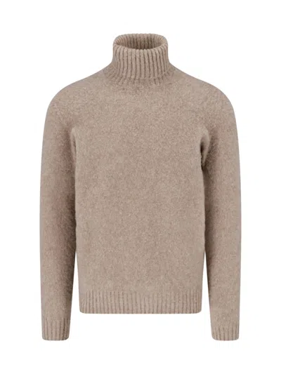 Drumohr Wool Turtleneck Sweater In Multi