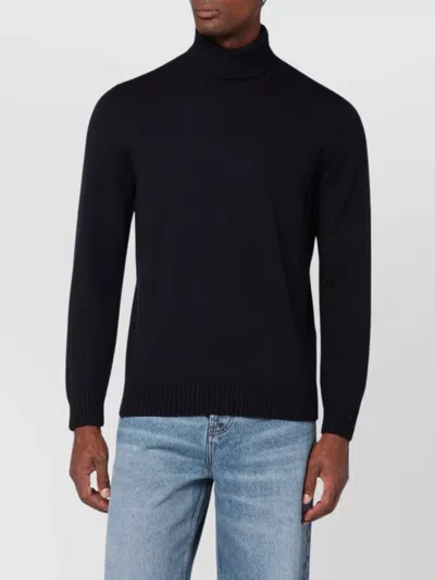 DRUMOHR WOOL TURTLENECK SWEATER RIBBED CUFFS