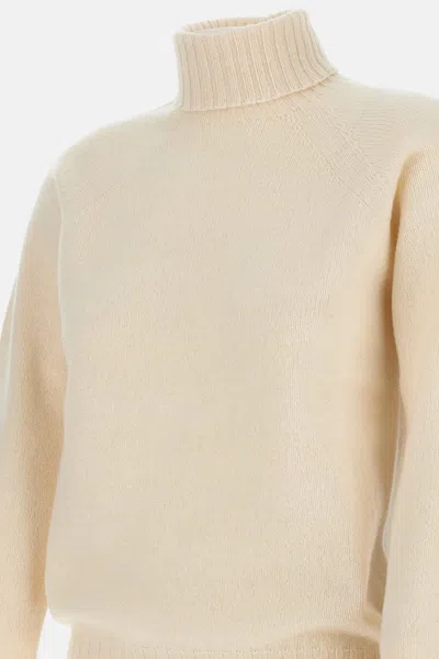 Drumohr Wool Turtleneck Sweater In Neutral