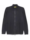 Drumohr Zip Cardigan In Black