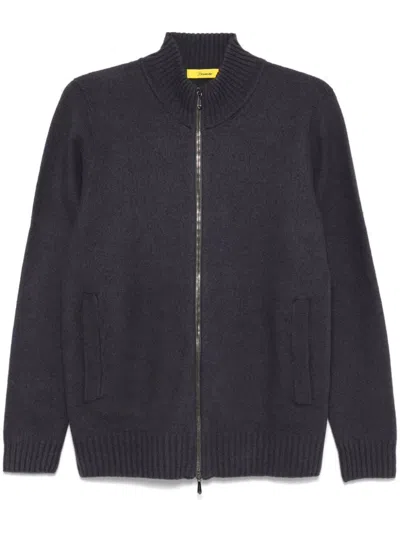 Drumohr Zip Cardigan In Gray