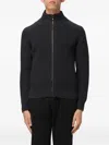 Drumohr Zip Long-sleeve Cardigan In Gray