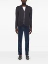 Drumohr Zip-up Cardigan In Grey