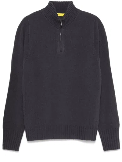 Drumohr Zip-up Sweater In Black