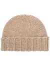 Drumohr Cable Knit Beanie In White